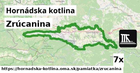 Zrúcanina, Hornádska kotlina