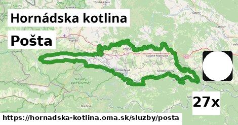 Pošta, Hornádska kotlina