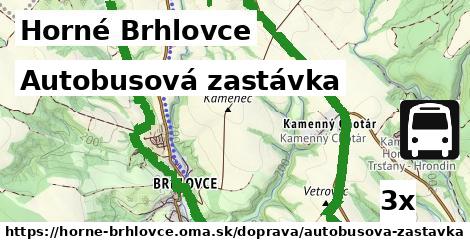 Autobusová zastávka, Horné Brhlovce