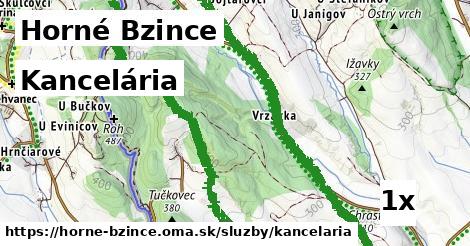 kancelária v Horné Bzince