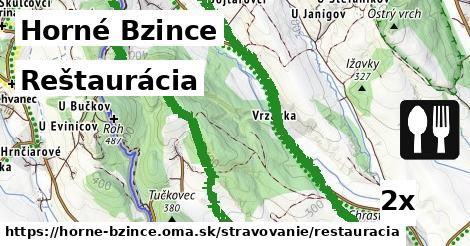 Reštaurácia, Horné Bzince