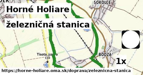 železničná stanica, Horné Holiare