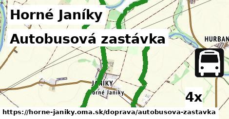 Autobusová zastávka, Horné Janíky