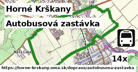 Autobusová zastávka, Horné Krškany