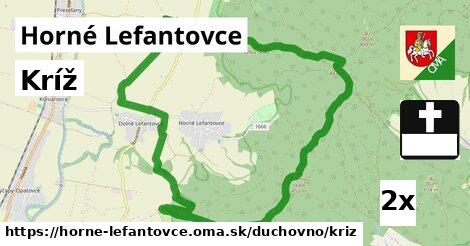 Kríž, Horné Lefantovce