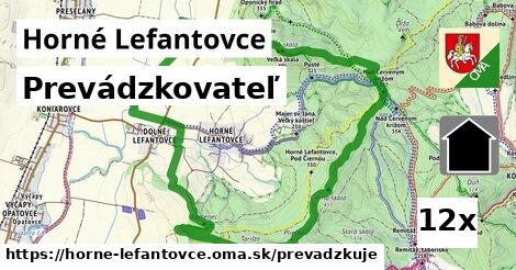 prevádzkovateľ v Horné Lefantovce