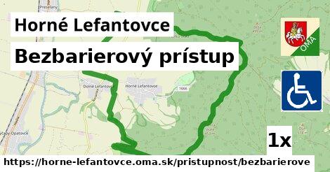 bezbarierový prístup v Horné Lefantovce