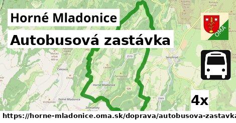 Autobusová zastávka, Horné Mladonice