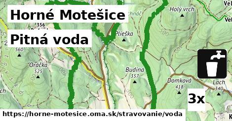 Pitná voda, Horné Motešice