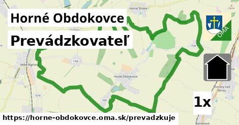 prevádzkovateľ v Horné Obdokovce