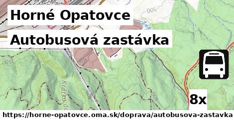 autobusová zastávka v Horné Opatovce