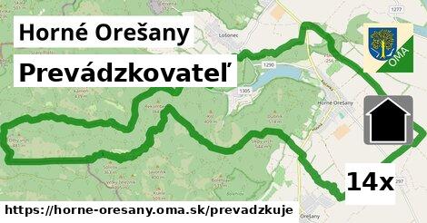 prevádzkovateľ v Horné Orešany