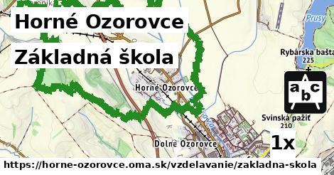 Základná škola, Horné Ozorovce