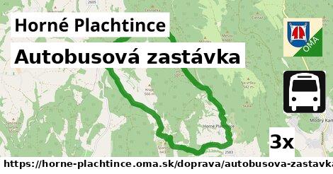 Autobusová zastávka, Horné Plachtince