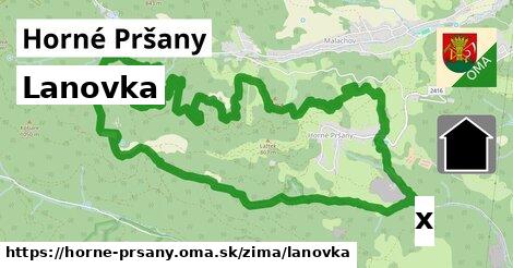 Lanovka, Horné Pršany