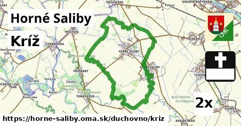 Kríž, Horné Saliby