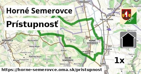 prístupnosť v Horné Semerovce