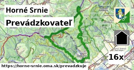 prevádzkovateľ v Horné Srnie