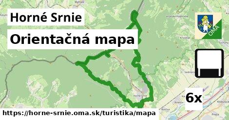 Orientačná mapa, Horné Srnie