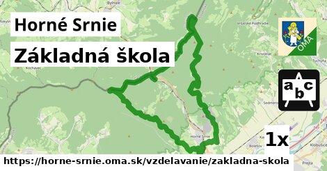 Základná škola, Horné Srnie