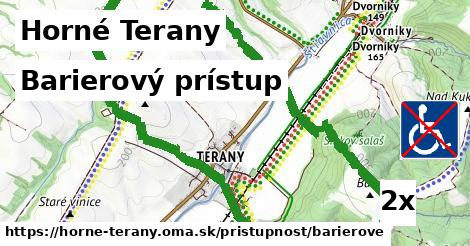 barierový prístup v Horné Terany