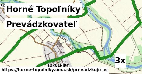 prevádzkovateľ v Horné Topoľníky