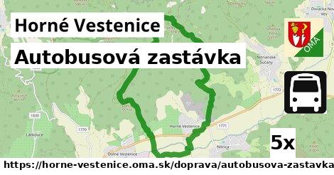 autobusová zastávka v Horné Vestenice