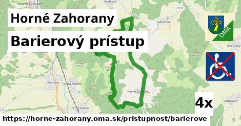 Barierový prístup, Horné Zahorany