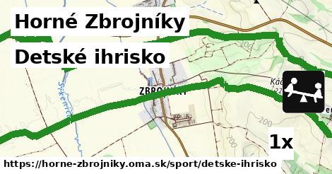 detské ihrisko v Horné Zbrojníky
