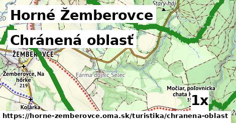 chránená oblasť v Horné Žemberovce