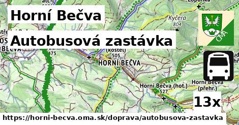 Autobusová zastávka, Horní Bečva