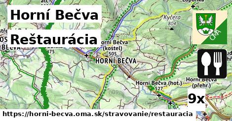 Reštaurácia, Horní Bečva