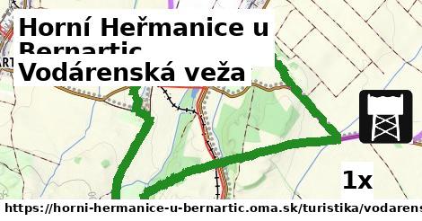 vodárenská veža v Horní Heřmanice u Bernartic