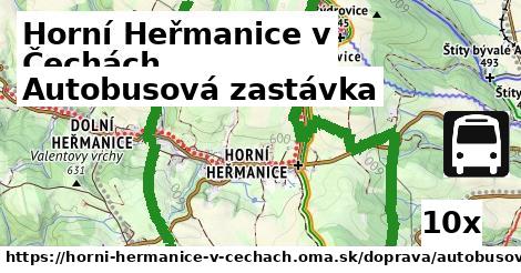 Autobusová zastávka, Horní Heřmanice v Čechách