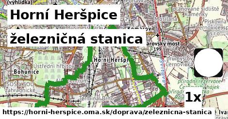 železničná stanica v Horní Heršpice