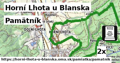 pamätník v Horní Lhota u Blanska