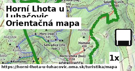 Orientačná mapa, Horní Lhota u Luhačovic