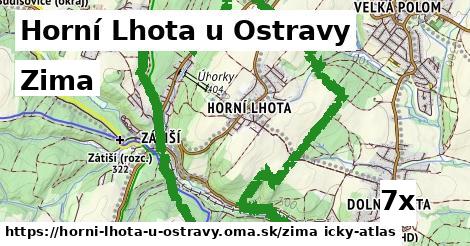 zima v Horní Lhota u Ostravy