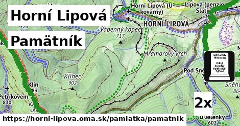 Pamätník, Horní Lipová