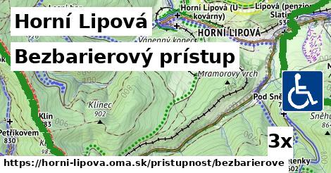 Bezbarierový prístup, Horní Lipová