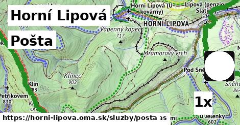 pošta v Horní Lipová