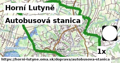 autobusová stanica v Horní Lutyně