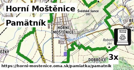 Pamätník, Horní Moštěnice