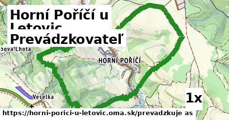 prevádzkovateľ v Horní Poříčí u Letovic