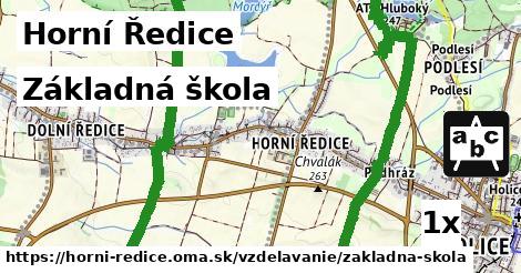 Základná škola, Horní Ředice