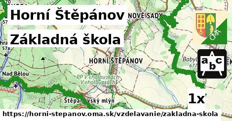 Základná škola, Horní Štěpánov