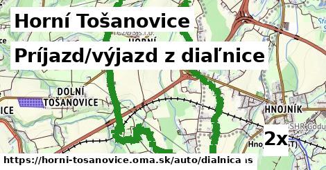 Príjazd/výjazd z diaľnice, Horní Tošanovice