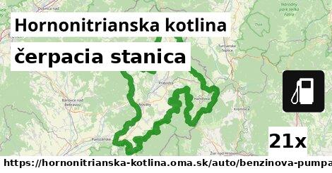 čerpacia stanica, Hornonitrianska kotlina