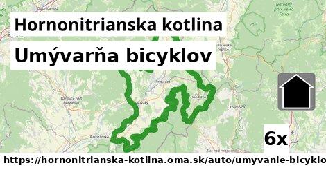 Umývarňa bicyklov, Hornonitrianska kotlina