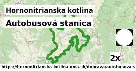 Autobusová stanica, Hornonitrianska kotlina